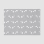 Papier Mousseline Gris avec étoiles blanches (Recto)