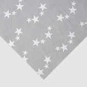 Papier Mousseline Gris avec étoiles blanches (Détail)