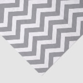 Papier Mousseline Gris & Blanc Chevron Épais Mariage Anniversaire V2 (Détail)