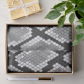 Papier Mousseline Gris de serpent et gris clair (Cadeau)