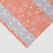 Papier Mousseline Gris et poivron Quilting et couture (Détail)