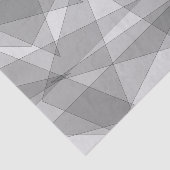 Papier Mousseline Gris géométrique (Détail)