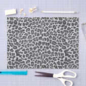 Papier Mousseline Gris léopard et gris clair (Artisanat)