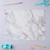 Papier Mousseline Gris Marbre rose étincelles Accent (Artisanat)