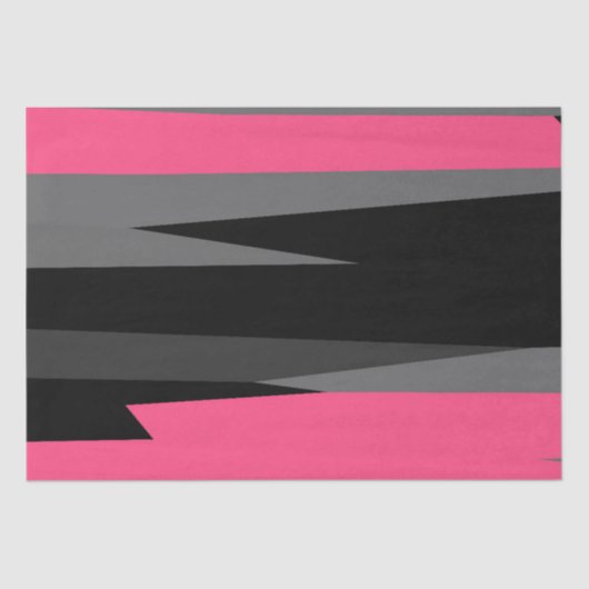 Papier Mousseline Gris rose et Abstrait noir (Recto)
