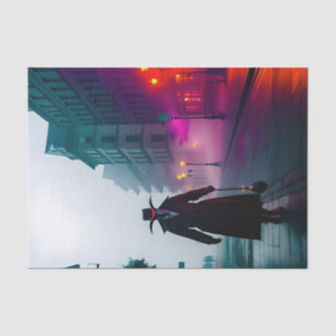 Papier Mousseline Gritty Plague Doctor Foggy Streets Ethereal Mist