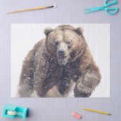 Papier Mousseline Grizzly Hiver (Artisanat)