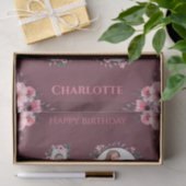 Papier Mousseline Gros 10e anniversaire fille photo Collage Fleur ro (Cadeau)