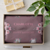 Papier Mousseline Gros 11e anniversaire fille photo Collage Fleur ro (Cadeau)