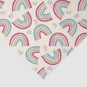 Papier Mousseline Gros arc-en-ciel confetti (Détail)