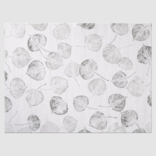 Papier Mousseline Gros caractères de motif de feuille de tremblement