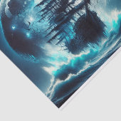 Papier Mousseline Grosse Lune de bateau pirate hantée (Détail)