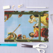 Papier Mousseline Groupe musical sur Balcon Art Art Néerlandais Pein (Artisanat)