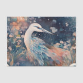 Papier Mousseline Grue élégante (Recto)