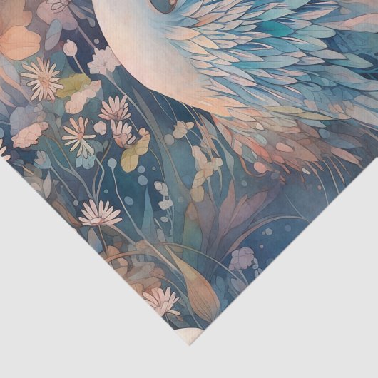 Papier Mousseline Grue élégante (Détail)