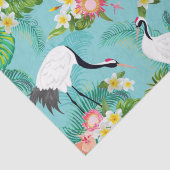 Papier Mousseline Grues japonaises (Détail)