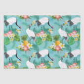 Papier Mousseline Grues japonaises (Recto)