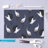 Papier Mousseline Grues japonaises élégantes (Artisanat)