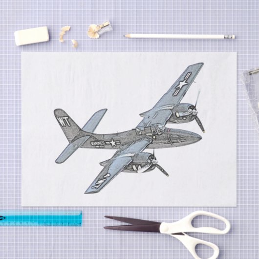 Papier Mousseline Grumman F7F Tigercat (Artisanat)