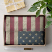Papier Mousseline Grunge American Flag (Cadeau)