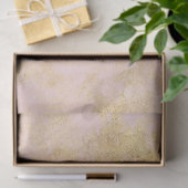 Papier Mousseline Grunge d'or rose (Cadeau)
