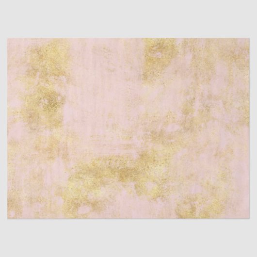 Papier Mousseline Grunge d'or rose (Recto)