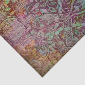 Papier Mousseline Grunge Floral Decoupage Papier Tissu Victorien (Détail)