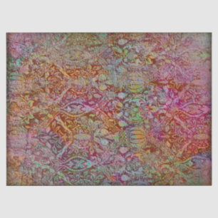 Papier Mousseline Grunge Floral Decoupage Papier Tissu Victorien