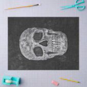 Papier Mousseline Grunge noir et blanc (Artisanat)