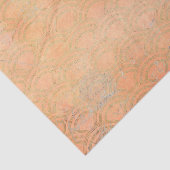 Papier Mousseline Grunge Orange Retro Art Déco (Détail)
