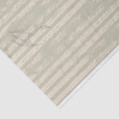 Papier Mousseline Grunge rayé Livre vert et ivoire (Détail)