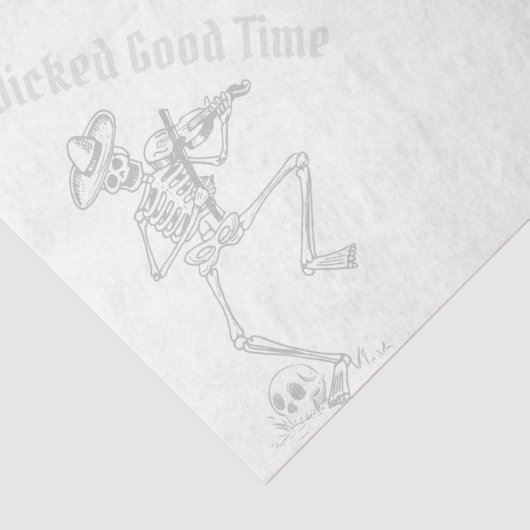 Papier Mousseline Grunge Retro Black Halloween Party (Détail)