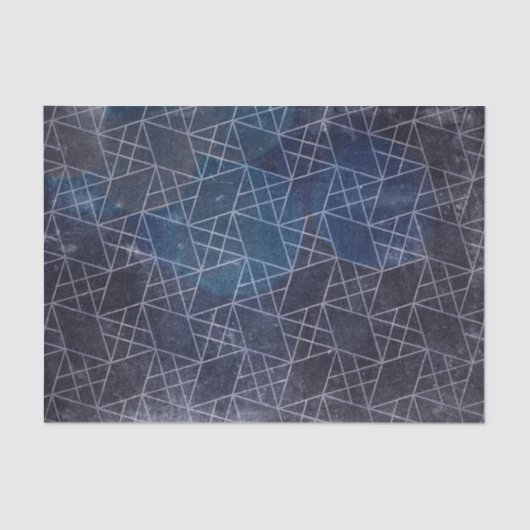 Papier Mousseline Grunge Texture Abstraite Chic Patiné Silver Bleu (Recto)