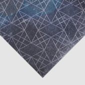 Papier Mousseline Grunge Texture Abstraite Chic Patiné Silver Bleu (Détail)