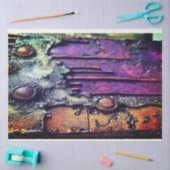 Papier Mousseline Grunge violet rustique par Elsie Lane (Artisanat)