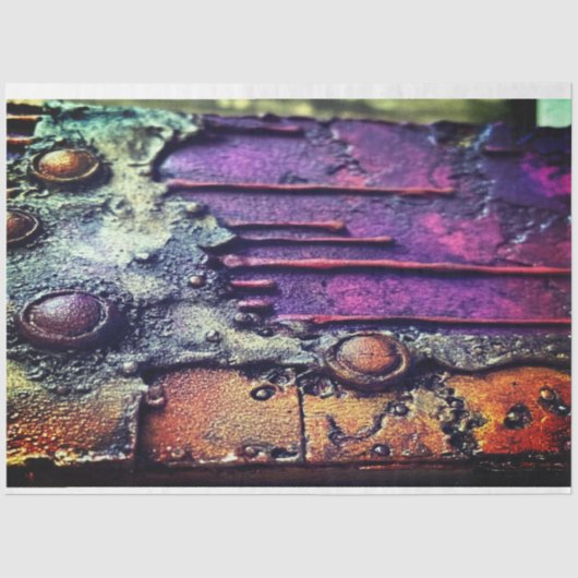 Papier Mousseline Grunge violet rustique par Elsie Lane (Recto)