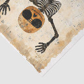 Papier Mousseline Grungy Edgy Skateboard Skeleton AJ9 Decoupage (Détail)