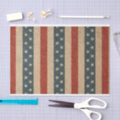 Papier Mousseline Grungy Stars & Stripes (Artisanat)