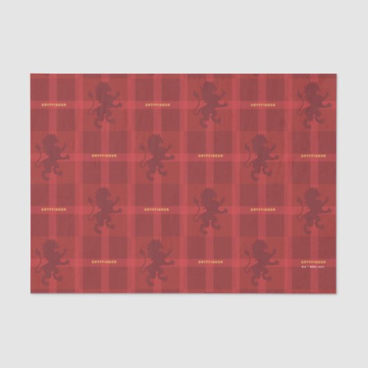 Papier Mousseline GRYFFINDOR™ Tartan Plaid Pattern (Recto)