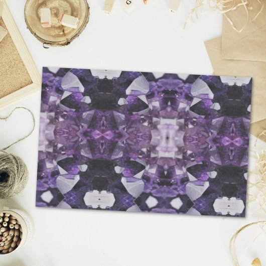 Papier Mousseline guérison du quartz d'esprit améthyste violet holis