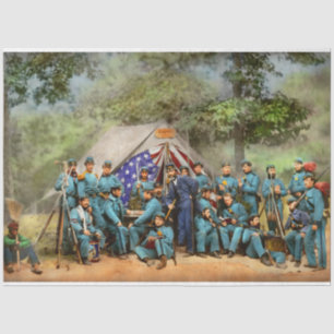 Papier Mousseline Guerre civile - Compagnie du génie 8e État de New 