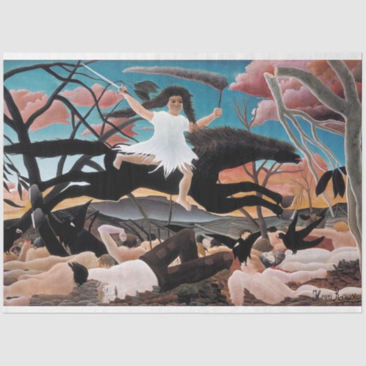 Papier Mousseline Guerre, Henri Rousseau, 1894 (Recto)