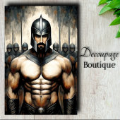 Papier Mousseline Guerrier decoupage Edge