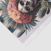 Papier Mousseline Guerrier éternel, Découpage du crâne amérindien (Détail)