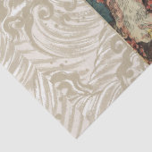 Papier Mousseline GUERRIÈRE JAPONAISE TUANT UN CHAT MONSTREUX Ukiyoe (Détail)