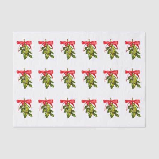 Papier Mousseline Gui de Joyeux Noël (Recto)