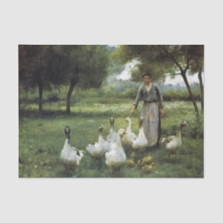 Papier Mousseline Guidant les oies par Therese Cotard-Dupre