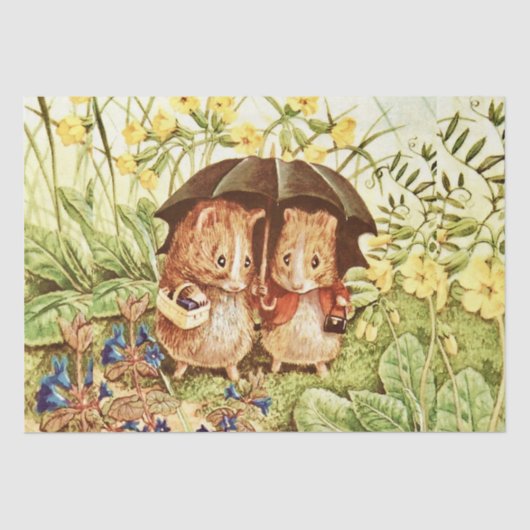 Papier Mousseline Guinée Pigs Go Shopping par Beatrix Potter (Recto)