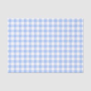 Papier Mousseline Guingan bleu