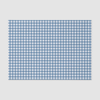 Papier Mousseline Guingan bleu classique